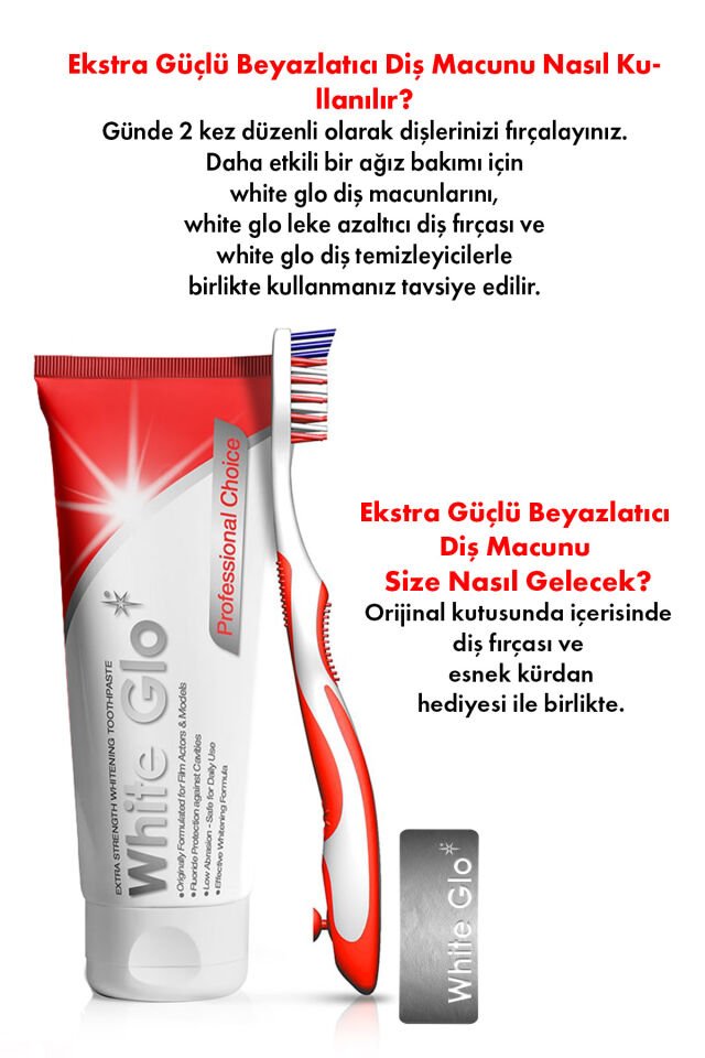 Ekstra Güçlü Beyazlatıcı Diş Macunu 150 g Set | Diş Fırçası & Esnek Diş Kürdanı Dahil