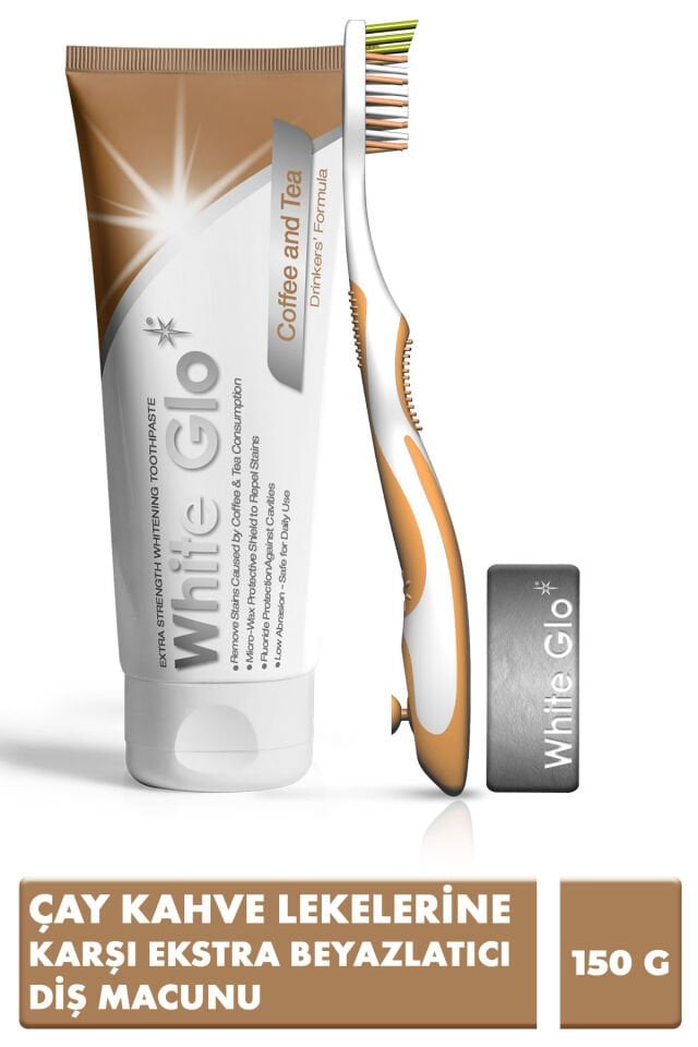 Çay Kahve Lekelerine Karşı Ekstra Beyazlatıcı Diş Macunu 150 g Set Diş Fırçası & Kürdan Dahil