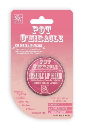Pot O'Miracle Yoğun Nemlendirici, Renklendirici ve Onarıcı Dudak Bakımı Kuşburnu Yağı & Gül Özlü 10 G