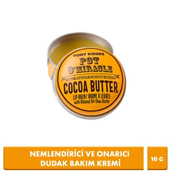Yoğun Nemlendirici ve Onarıcı Kakao Yağı Özlü Dudak Bakımı 10 G