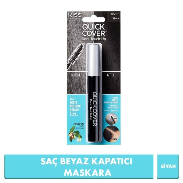 Ouick Cover Beyaz Saç Kapatıcısı Maskara Siyah 7g