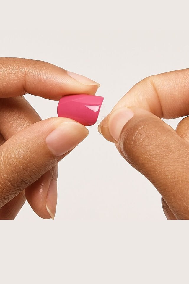 Kendinden Yapışkanlı Takma Tırnak Uzun Nude Kiremit