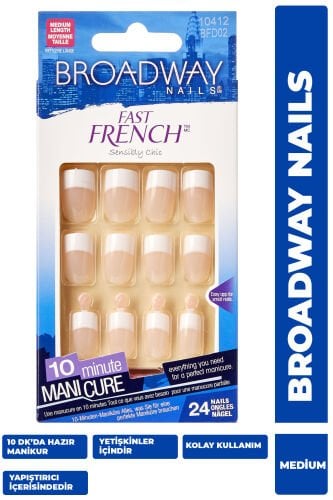 Broadway Takma Tırnak Uzun French