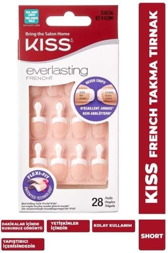 Kiss Takma Tırnak Kısa French