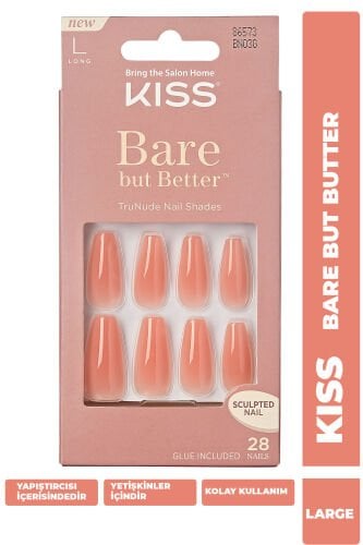 Kiss Jel Takma Tırnak Extra Uzun Nude Ombre