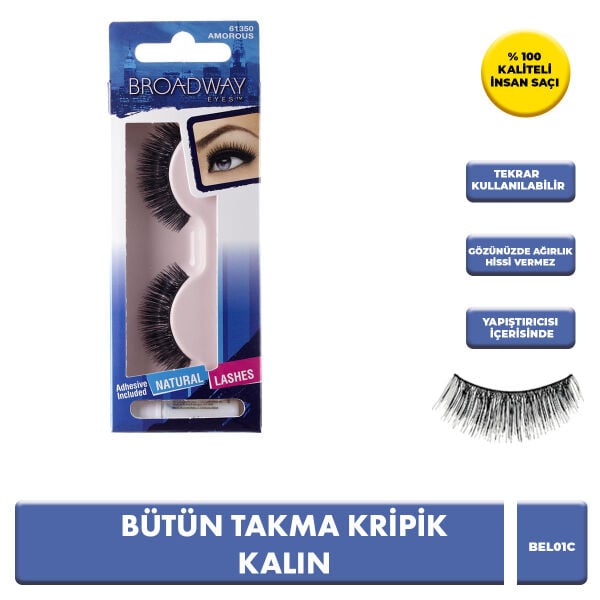 Broadway Bütün Takma Kirpik Extra Yoğun | Hacimli ve Etkileyici Bakışlar