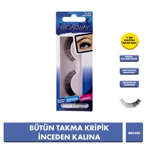 Broadway Bütün Takma Kirpik | Doğal ve Hacimli Kirpik Görünümü