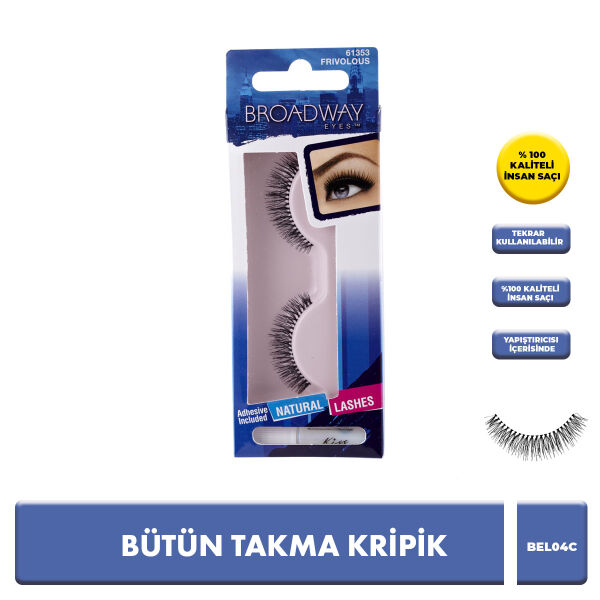 Broadway Bütün Takma Kirpik Doğal | Hafif ve Doğal Görünüm