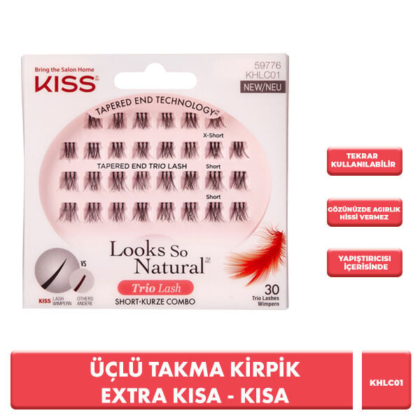 Kiss Tekli Takma Kirpik Extra Kısa | Doğal ve Hafif Görünüm