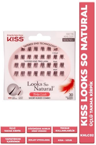 Kiss Tekli Takma Kirpik Extra Kısa