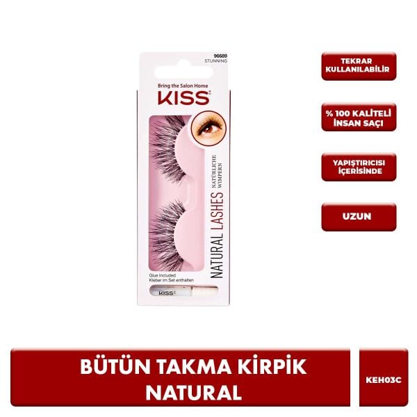Kiss Bütün Takma Kirpik | Doğal, Hacimli ve Hafif Kullanım