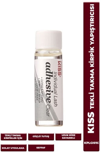 Kiss Tekli Takma Kirpik Yapıştırıcısı 6 g Şeffaf | Güçlü Tutuşlu Kirpik Yapıştırıcı