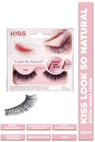 Kiss Bütün Takma Kirpik Tekrar Kullanılılabilir Yoğun