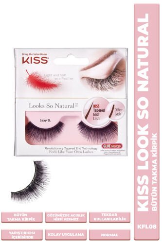 Kiss Bütün Takma Kirpik Tekrar Kullanılılabilir Yoğun