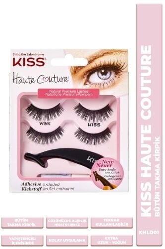 Kiss Bütün Doğal Takma Kirpik 2li %100 İnsan Saçı Extra Yoğun