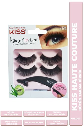 Kiss Bütün Doğal Takma Kirpik 2li %100 İnsan Saçı Extra Yoğun