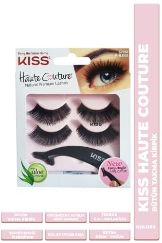 Kiss Bütün Doğal Takma Kirpik 2li %100 İnsan Saçı Extra Yoğun