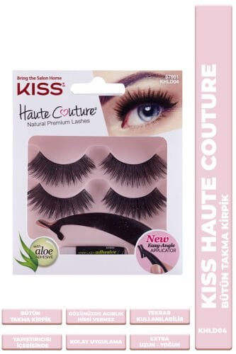 Kiss Bütün Doğal Takma Kirpik 2li %100 İnsan Saçı Extra Yoğun