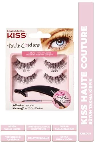 Kiss Bütün Doğal Takma Kirpik 2li %100 İnsan Saçı Yoğun