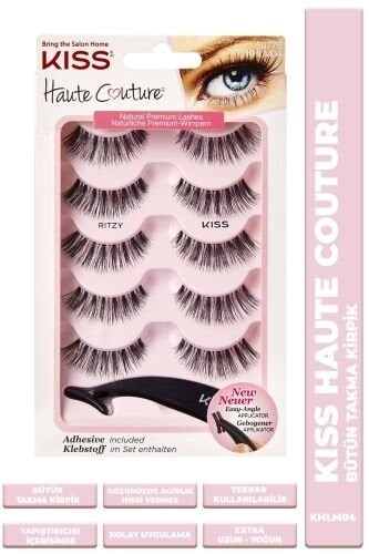 Kiss Bütün Doğal Takma Kirpik 5li %100 İnsan Saçı Yoğun