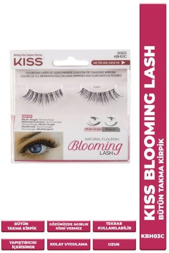 Kiss Bütün Takma Kirpik Tekrar Kullanılabilir İnce