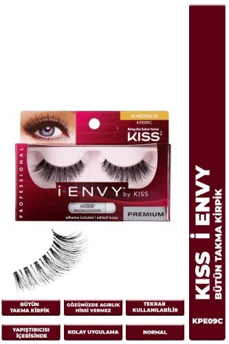 Kiss Bütün Doğal Takma Kirpik %100 İnsan Saçı Yoğun