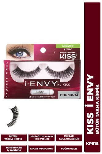 Kiss Bütün Doğal Takma Kirpik %100 İnsan Saçı Extra Yoğun Extra Uzun