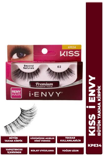 Kiss Bütün Doğal Takma Kirpik %100 İnsan Saçı Extra Uzun Yoğun