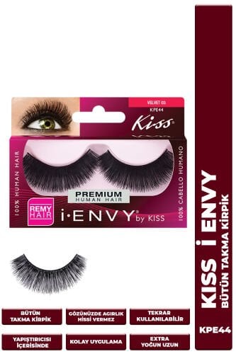 Kiss Bütün Doğal Takma Kirpik %100 İnsan Saçı Extra Uzun Extra Yoğun