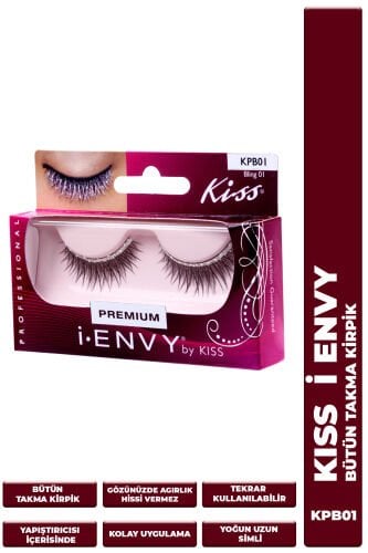 Kiss Bütün Doğal Takma Kirpik %100 İnsan Saçı Extra Uzun Yoğun Simli