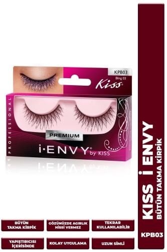Kiss Bütün Doğal Takma Kirpik %100 İnsan Saçı Extra Uzun Yoğun Simli