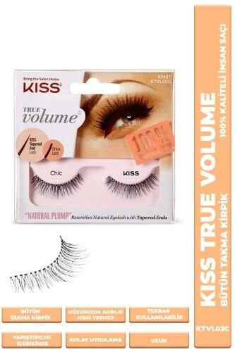 Kiss Bütün Takma Kirpik %100 İnsan Saçı