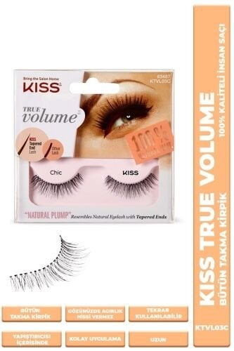 Kiss Bütün Takma Kirpik %100 İnsan Saçı