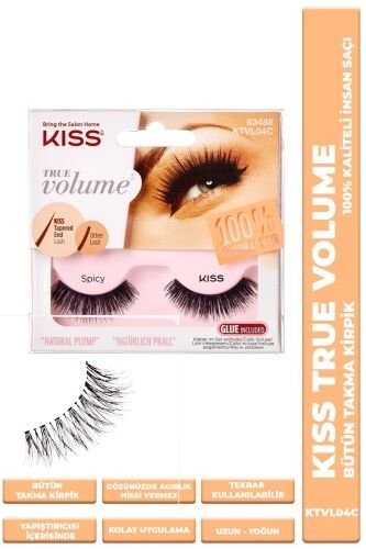 Kiss Bütün Takma Kirpik %100 İnsan Saçı Yoğun