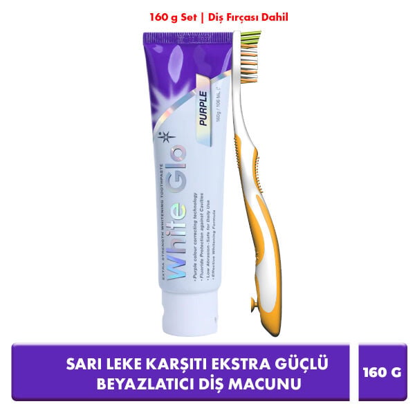 Extra Beyazlatıcı Mor Diş Macunu 160 ml | Sarı Leke Karşıtı Etki