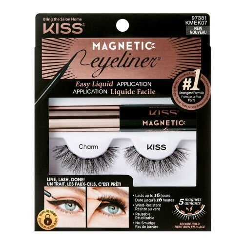 Kiss Manyetik Bütün Takma Kirpik Ve Eyeliner Uzun-Yoğun