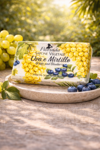 Bitkisel El Ve Vücut Sabunu Üzüm Ve Yaban Mersini Aromalı 100 G