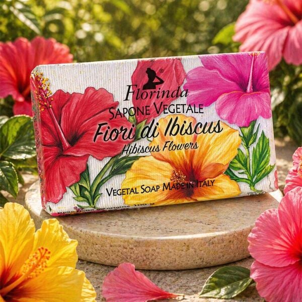 Bitkisel El Ve Vücut Sabunu Hibiskuc Çiçeği Kokulu 100 G