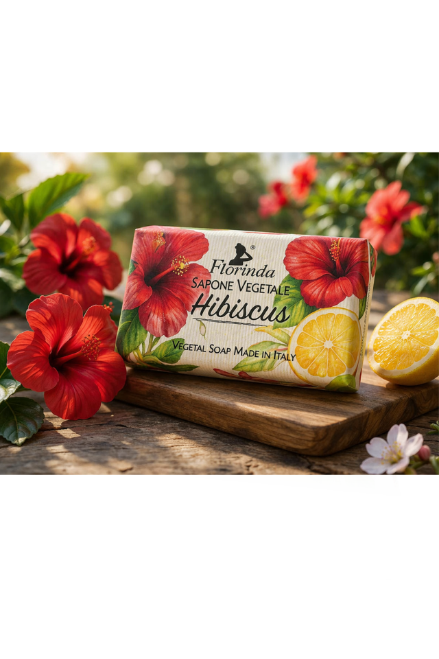 Bitkisel El Ve Vücut Sabunu Hibiskuc Çiçeği Kokulu 100 G