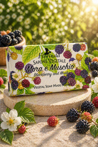 Bitkisel El Ve Vücut Sabunu Böğürtlen Ve Misk Aromalı 100 G