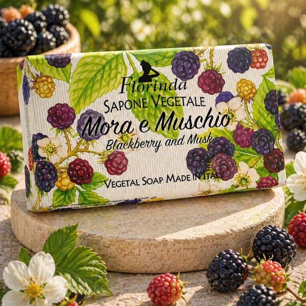 Bitkisel El Ve Vücut Sabunu Böğürtlen Ve Misk Aromalı 100 G